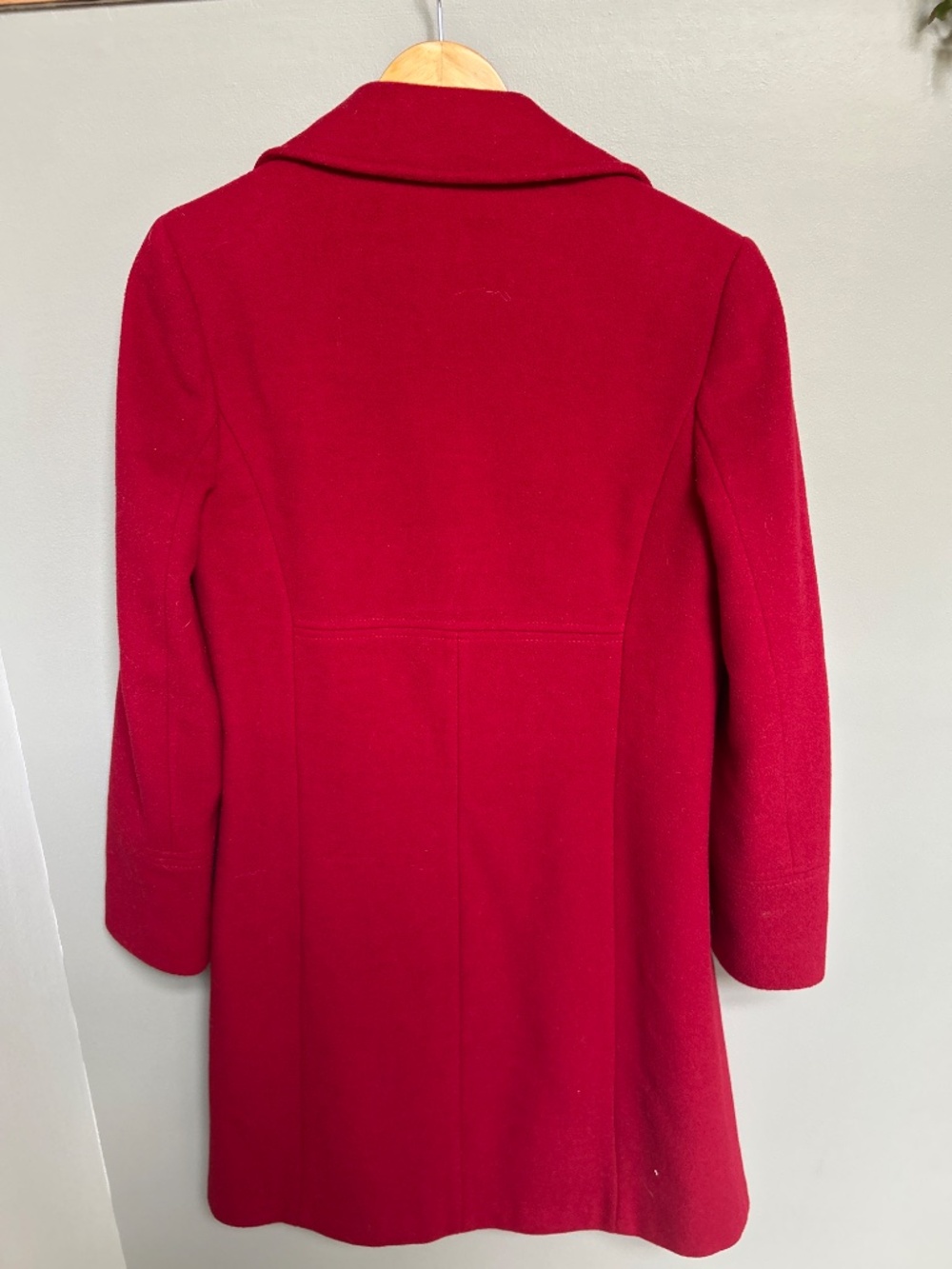Red wool coat - Picture 5 of 5